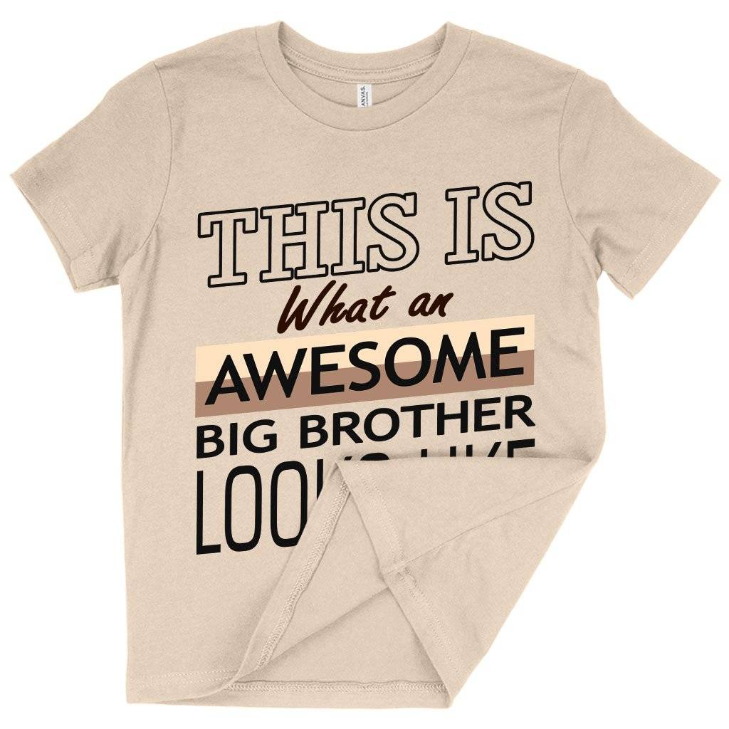 Kids' Awesome Big Brother T-Shirt - I'm the Big Brother T-Shirt - Funny Family T-Shirt Kids & Baby Kids' Clothing Color : White|Black|Natural 