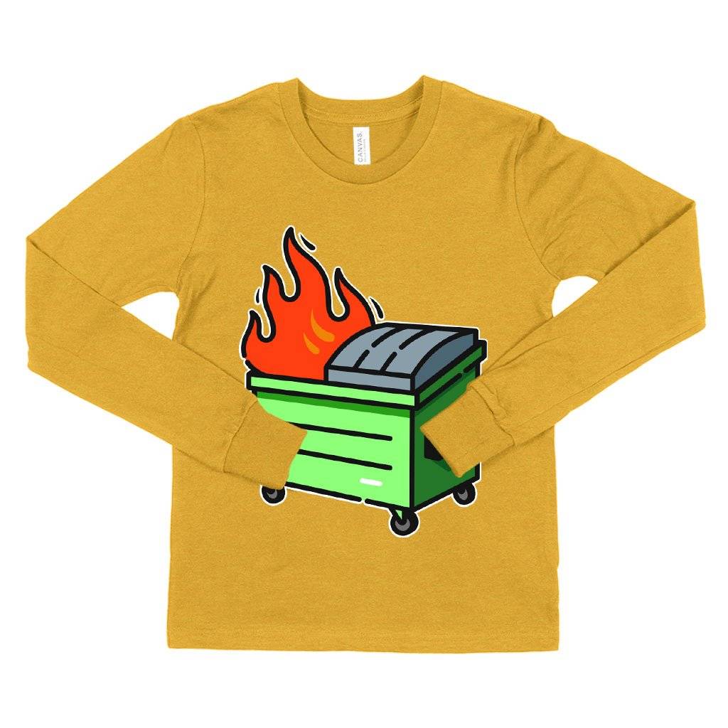 Kids’ Dumpster Fire Long Sleeve T-Shirt – Graphic T-Shirt Kids & Baby Kids’ Clothing Kids' Dumpster Fire Long Sleeve T-Shirt - Graphic T-Shirt Kids & Baby Kids' Clothing Color : White|Heather Yellow Gold|True Royal Blue