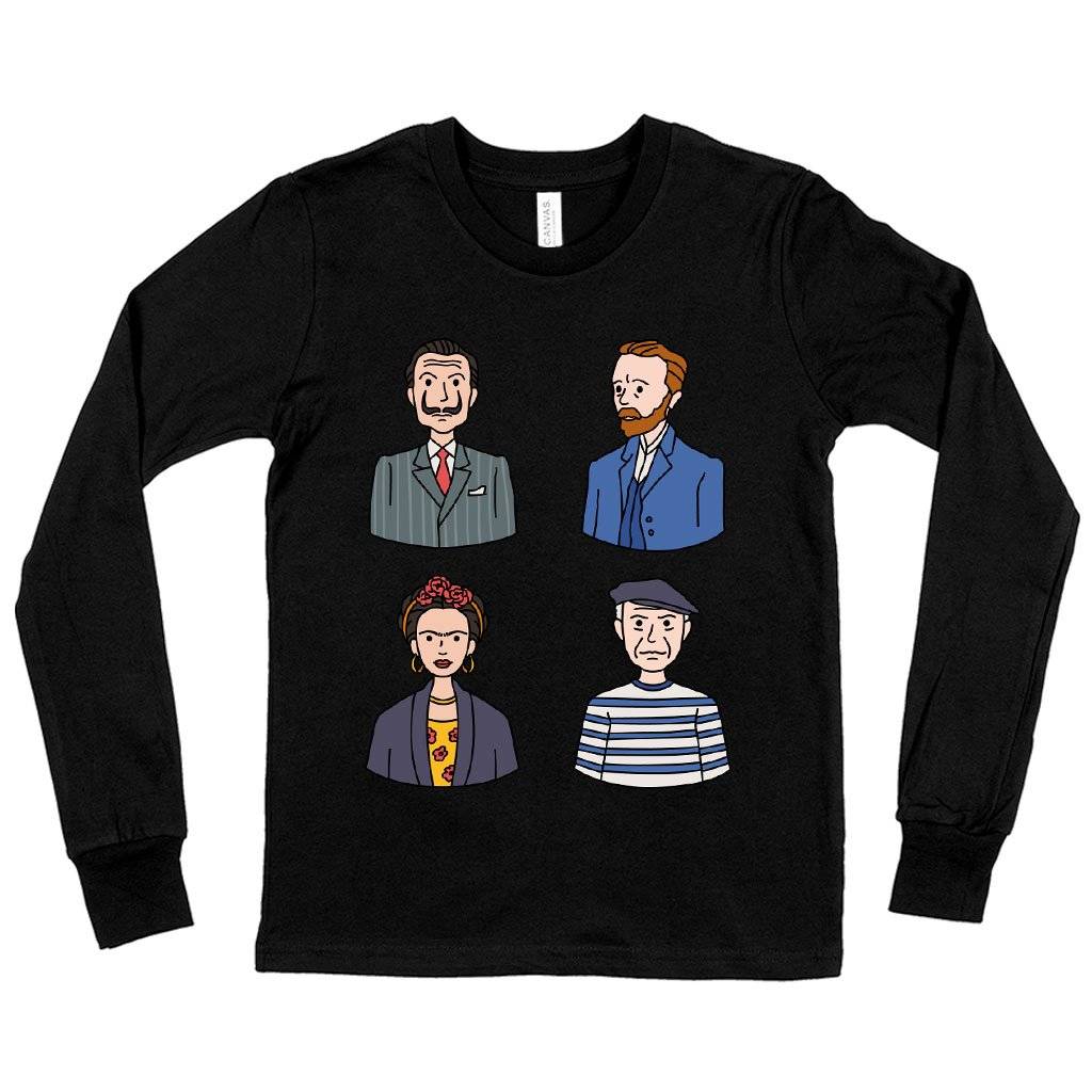 Kids’ Famous Artists Long Sleeve T-Shirt – Art Print T-Shirts Kids & Baby Kids’ Clothing Kids' Famous Artists Long Sleeve T-Shirt - Art Print T-Shirts Kids & Baby Kids' Clothing Color : Black|Gray Triblend|White