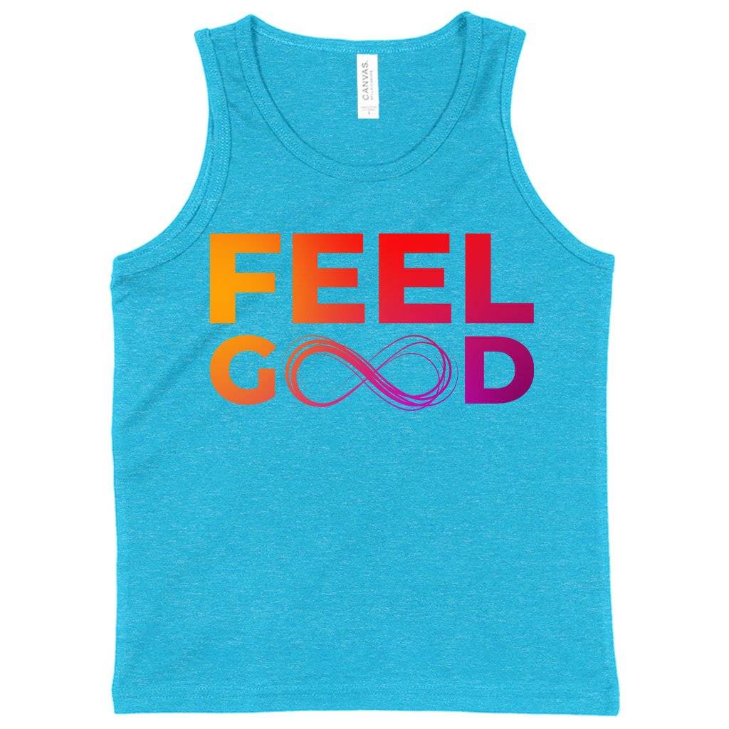 Kids’ Feel Good Tank – Infinity Tanks Kids & Baby Kids’ Clothing Kids' Feel Good Tank - Infinity Tanks Kids & Baby Kids' Clothing Color : White|Neon Blue|Black