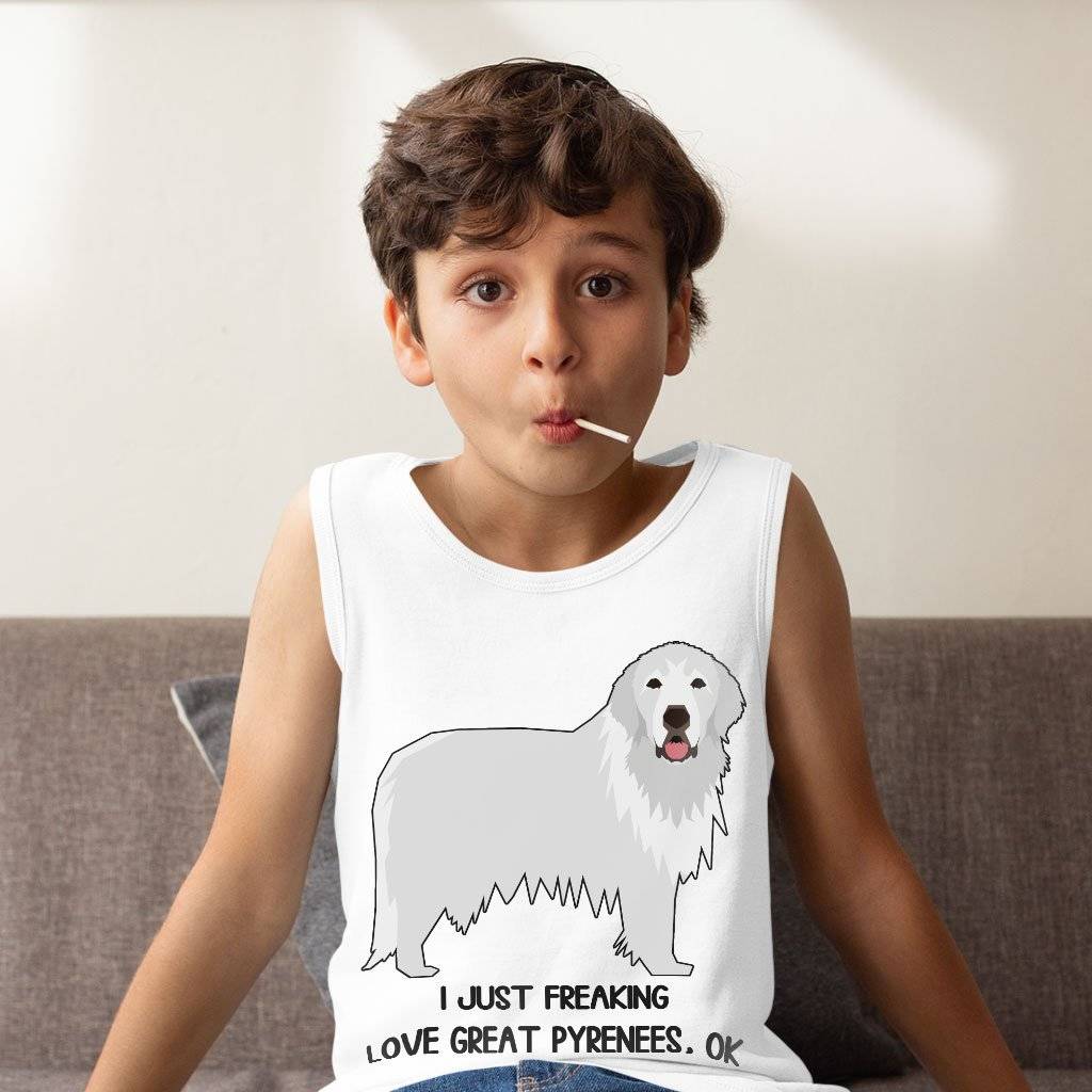 Kids’ I Just Freaking Love Great Pyrenees Tank – Dog Lover Tank Kids & Baby Kids’ Clothing Kids' I Just Freaking Love Great Pyrenees Tank - Dog Lover Tank Kids & Baby Kids' Clothing Color : Black|Athletic Heather|White