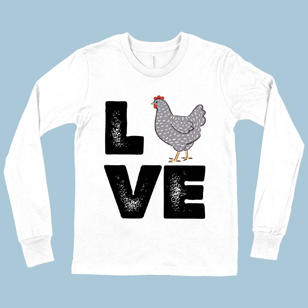 Kids’ Love Chicken Long Sleeve T-Shirt – Distressed Graphic T-Shirt Kids & Baby Kids’ Clothing Kids' Love Chicken Long Sleeve T-Shirt - Distressed Graphic T-Shirt Kids & Baby Kids' Clothing Color : White|True Royal Blue|Black