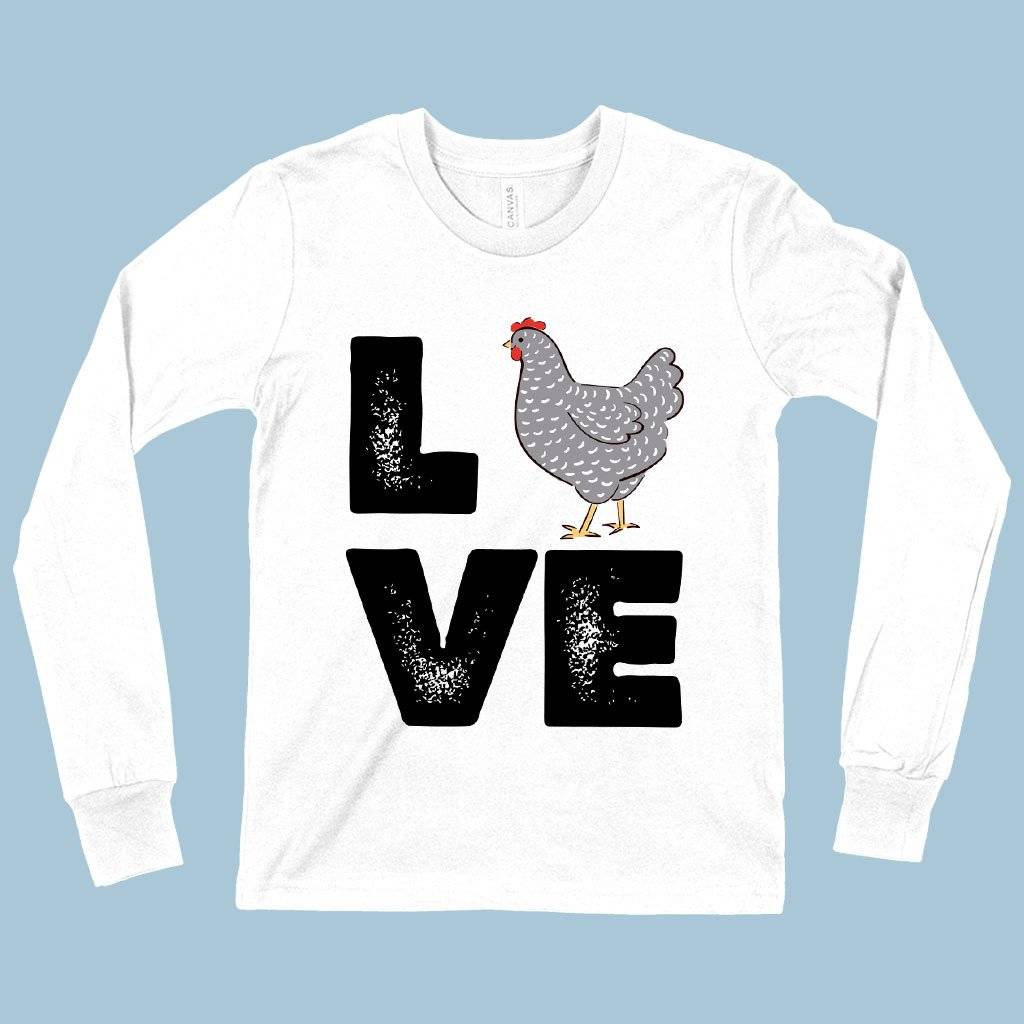 Kids’ Love Chicken Long Sleeve T-Shirt – Distressed Graphic T-Shirt Kids & Baby Kids’ Clothing Kids' Love Chicken Long Sleeve T-Shirt - Distressed Graphic T-Shirt Kids & Baby Kids' Clothing Color : White|True Royal Blue|Black
