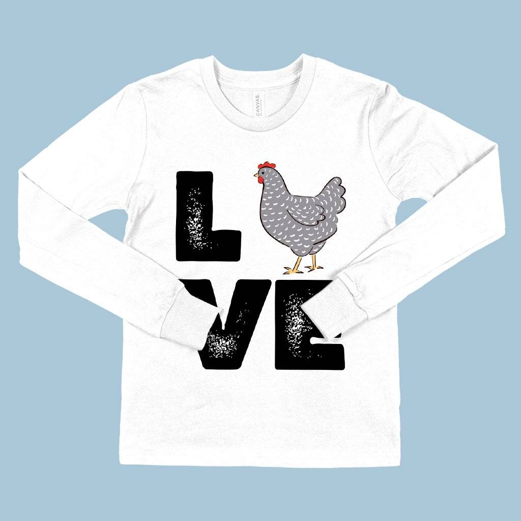 Kids’ Love Chicken Long Sleeve T-Shirt – Distressed Graphic T-Shirt Kids & Baby Kids’ Clothing Kids' Love Chicken Long Sleeve T-Shirt - Distressed Graphic T-Shirt Kids & Baby Kids' Clothing Color : White|True Royal Blue|Black