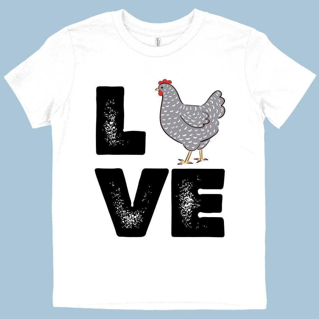 Kids’ Love Chicken T-Shirt – Distressed Graphic T-Shirt Kids & Baby Kids’ Clothing Kids' Love Chicken T-Shirt - Distressed Graphic T-Shirt Kids & Baby Kids' Clothing Color : White|Natural|Black
