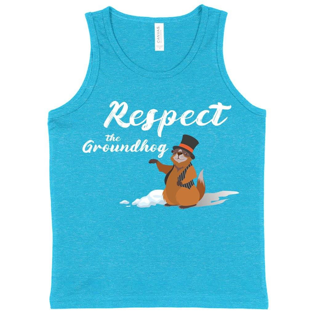 Kids’ Respect the Groundhog Tank – Happy Groundhog Day Funny Tank Kids & Baby Kids’ Clothing Kids' Respect the Groundhog Tank - Happy Groundhog Day Funny Tank Kids & Baby Kids' Clothing Color : Black|Neon Blue|Athletic Heather