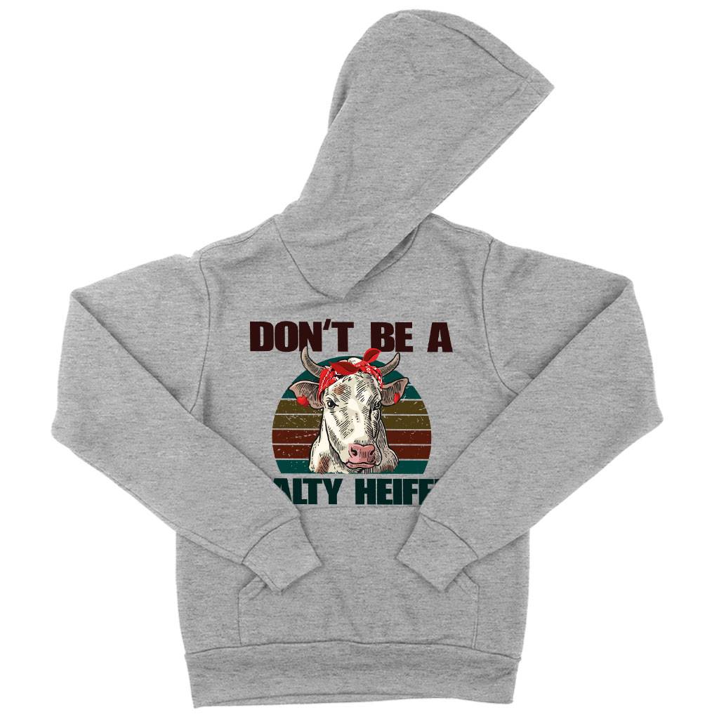 Kids’ Sponge Fleece Don’t Be a Salty Heifer Hoodie – Cow Hoodie Kids & Baby Kids’ Clothing Kids' Sponge Fleece Don’t Be a Salty Heifer Hoodie - Cow Hoodie Kids & Baby Kids' Clothing Color : Athletic Heather|Military Green|Black