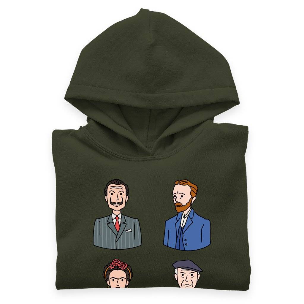Kids’ Sponge Fleece Famous Artists Hoodie – Art Print Hoodies Kids & Baby Kids’ Clothing Kids' Sponge Fleece Famous Artists Hoodie - Art Print Hoodies Kids & Baby Kids' Clothing Color : Athletic Heather|Black|Military Green