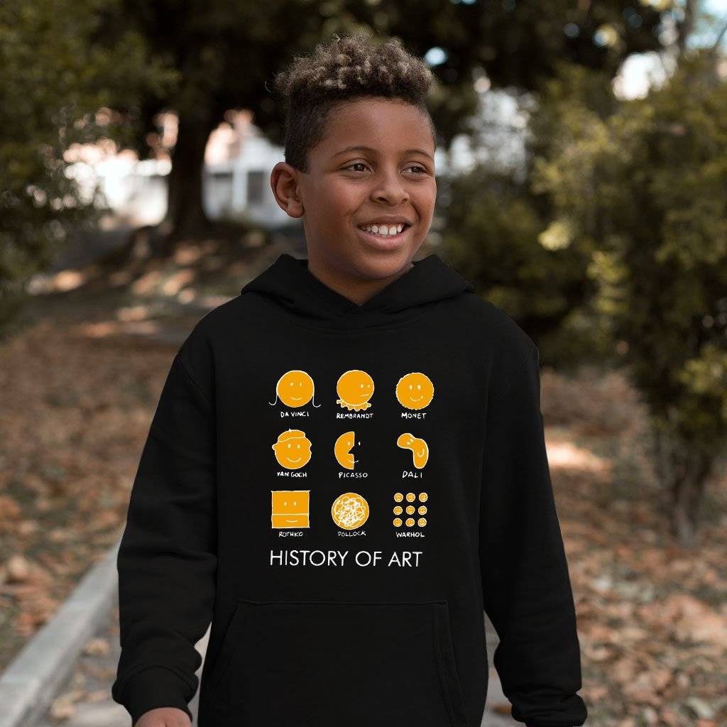 Kids’ Sponge Fleece History of Art Hoodie – Funny Art Hoodie Kids & Baby Kids’ Clothing Kids' Sponge Fleece History of Art Hoodie - Funny Art Hoodie Kids & Baby Kids' Clothing Color : Black|Mauve|Athletic Heather