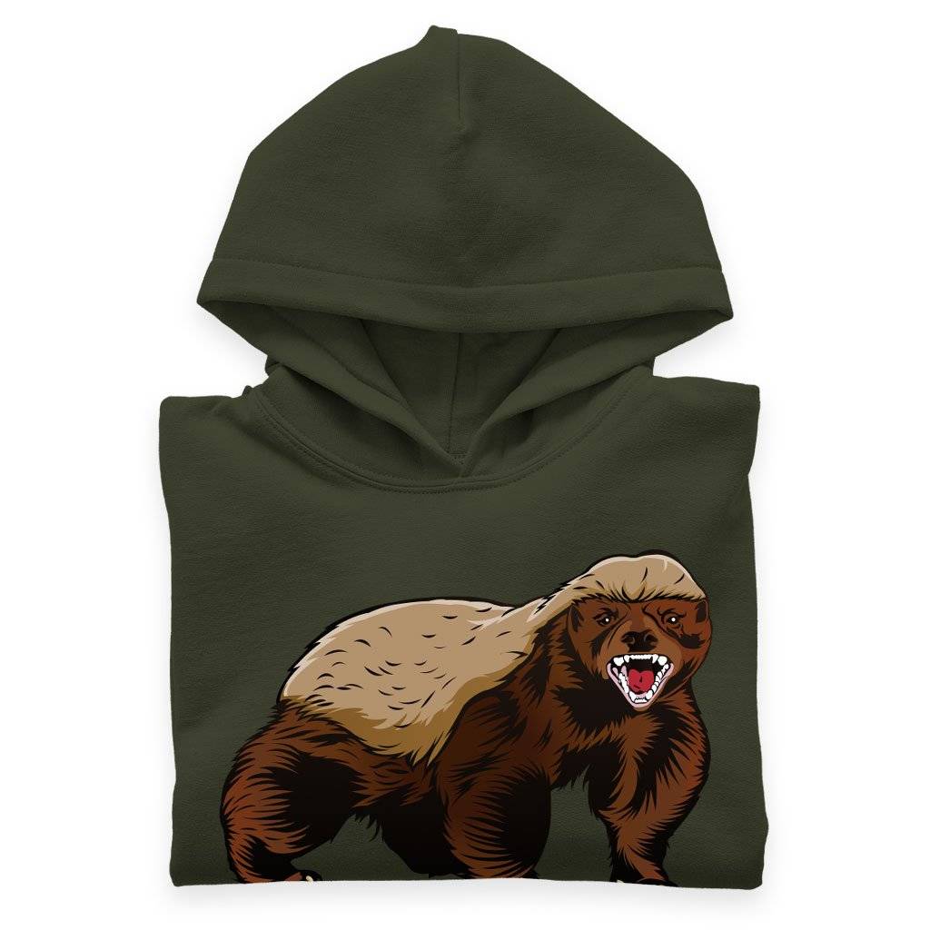 Kids’ Sponge Fleece Honey Badger Don’t Care Hoodie – Funny Animal Hoodie Kids & Baby Kids’ Clothing Kids' Sponge Fleece Honey Badger Don't Care Hoodie - Funny Animal Hoodie Kids & Baby Kids' Clothing Color : Military Green|Athletic Heather|Mauve