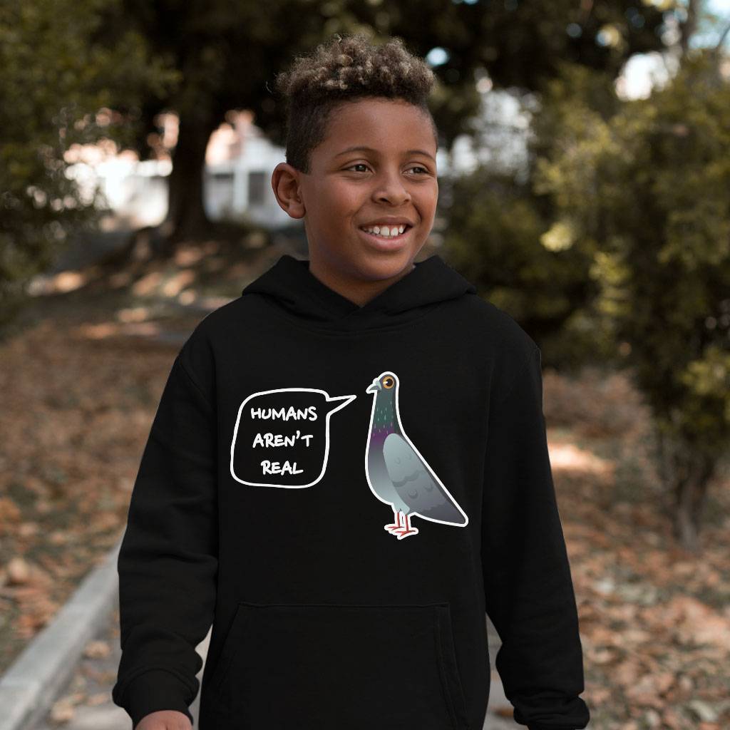 Kids’ Sponge Fleece Humans Aren’t Real Hoodie – Pigeon Hoodie Kids & Baby Kids’ Clothing Kids' Sponge Fleece Humans Aren’t Real Hoodie - Pigeon Hoodie Kids & Baby Kids' Clothing Color : Black|Mauve|Military Green
