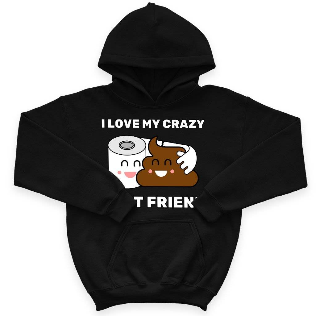 Kids' Sponge Fleece I Love My Best Friend Hoodie - Bestie Hoodie Kids & Baby Kids' Clothing Color : Athletic Heather|Black|Military Green 