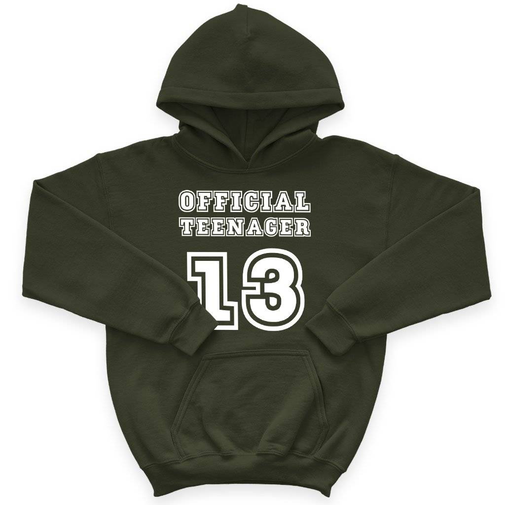 Kids’ Sponge Fleece Official Teenager Hoodie – Funny Hoodie for Teenage Guys – 13th Birthday Hoodie Kids & Baby Kids’ Clothing Kids' Sponge Fleece Official Teenager Hoodie - Funny Hoodie for Teenage Guys - 13th Birthday Hoodie Kids & Baby Kids' Clothing Color : Black|Military Green|Mauve