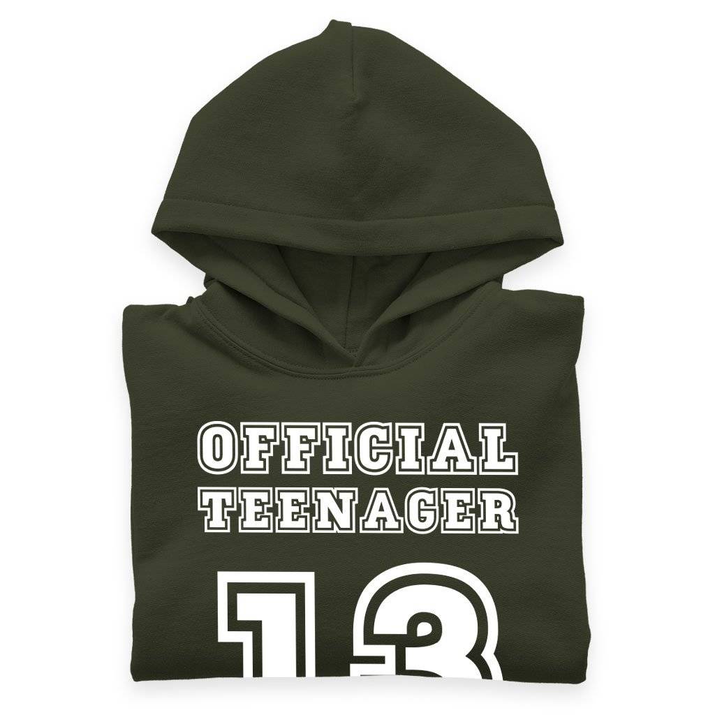 Kids’ Sponge Fleece Official Teenager Hoodie – Funny Hoodie for Teenage Guys – 13th Birthday Hoodie Kids & Baby Kids’ Clothing Kids' Sponge Fleece Official Teenager Hoodie - Funny Hoodie for Teenage Guys - 13th Birthday Hoodie Kids & Baby Kids' Clothing Color : Black|Military Green|Mauve