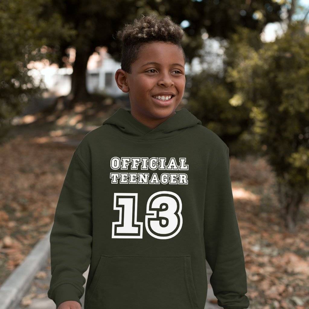 Kids’ Sponge Fleece Official Teenager Hoodie – Funny Hoodie for Teenage Guys – 13th Birthday Hoodie Kids & Baby Kids’ Clothing Kids' Sponge Fleece Official Teenager Hoodie - Funny Hoodie for Teenage Guys - 13th Birthday Hoodie Kids & Baby Kids' Clothing Color : Black|Military Green|Mauve