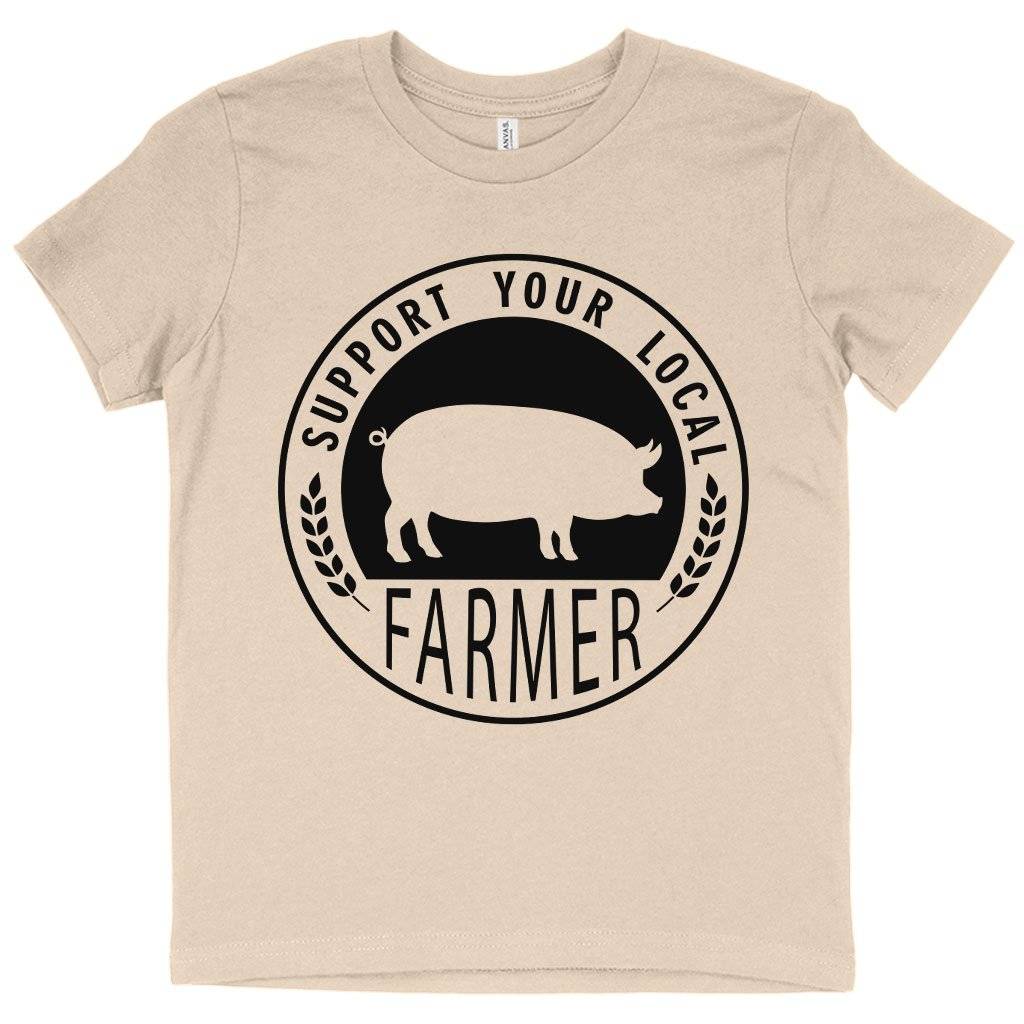 Kids’ Support Your Local Farmer T-Shirt – Farmers’ Market T-Shirts – T-Shirts for Farmers Kids & Baby Kids’ Clothing Kids' Support Your Local Farmer T-Shirt - Farmers' Market T-Shirts - T-Shirts for Farmers Kids & Baby Kids' Clothing Color : White|Natural|Black