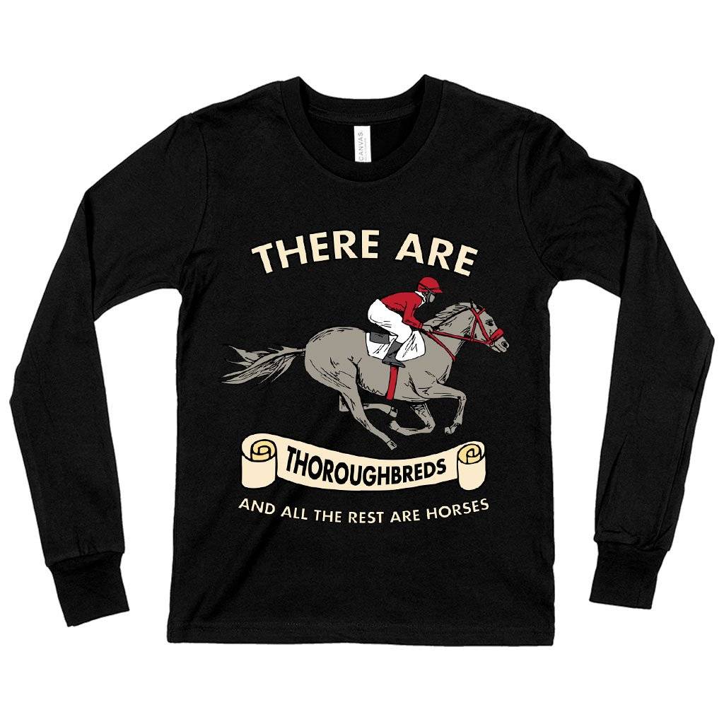 Kids’ There Are Thoroughbreds Long Sleeve T-Shirt – T-Shirts with Horses on Them – Horse T-Shirt Designs Kids & Baby Kids’ Clothing Kids' There Are Thoroughbreds Long Sleeve T-Shirt - T-Shirts with Horses on Them - Horse T-Shirt Designs Kids & Baby Kids' Clothing Color : True Royal Blue|Black|Gray Triblend