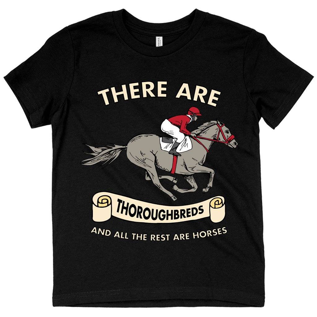 Kids’ There Are Thoroughbreds T-Shirt – T-Shirts with Horses on Them – Horse T-Shirt Designs Kids & Baby Kids’ Clothing Kids' There Are Thoroughbreds T-Shirt - T-Shirts with Horses on Them - Horse T-Shirt Designs Kids & Baby Kids' Clothing Color : Black|Columbia Blue|Pink