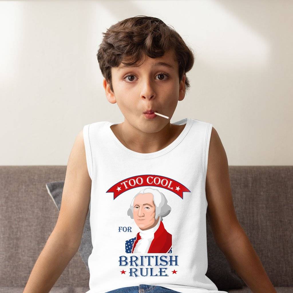 Kids’ Too Cool for British Rule Tank – George Washington Tank – Funny Independence Day Tanks Kids & Baby Kids’ Clothing Kids' Too Cool for British Rule Tank - George Washington Tank - Funny Independence Day Tanks Kids & Baby Kids' Clothing Color : Black|Neon Blue|White