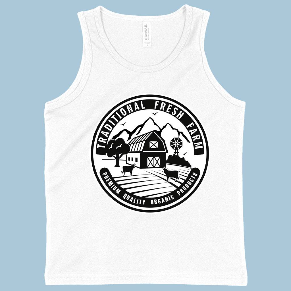 Kids’ Traditional Fresh Farm Tank – Farm Designs Tank – Farm Themed Tank Kids & Baby Kids’ Clothing Kids' Traditional Fresh Farm Tank - Farm Designs Tank - Farm Themed Tank Kids & Baby Kids' Clothing Color : White|Athletic Heather|Black