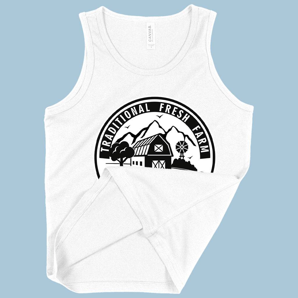 Kids’ Traditional Fresh Farm Tank – Farm Designs Tank – Farm Themed Tank Kids & Baby Kids’ Clothing Kids' Traditional Fresh Farm Tank - Farm Designs Tank - Farm Themed Tank Kids & Baby Kids' Clothing Color : White|Athletic Heather|Black