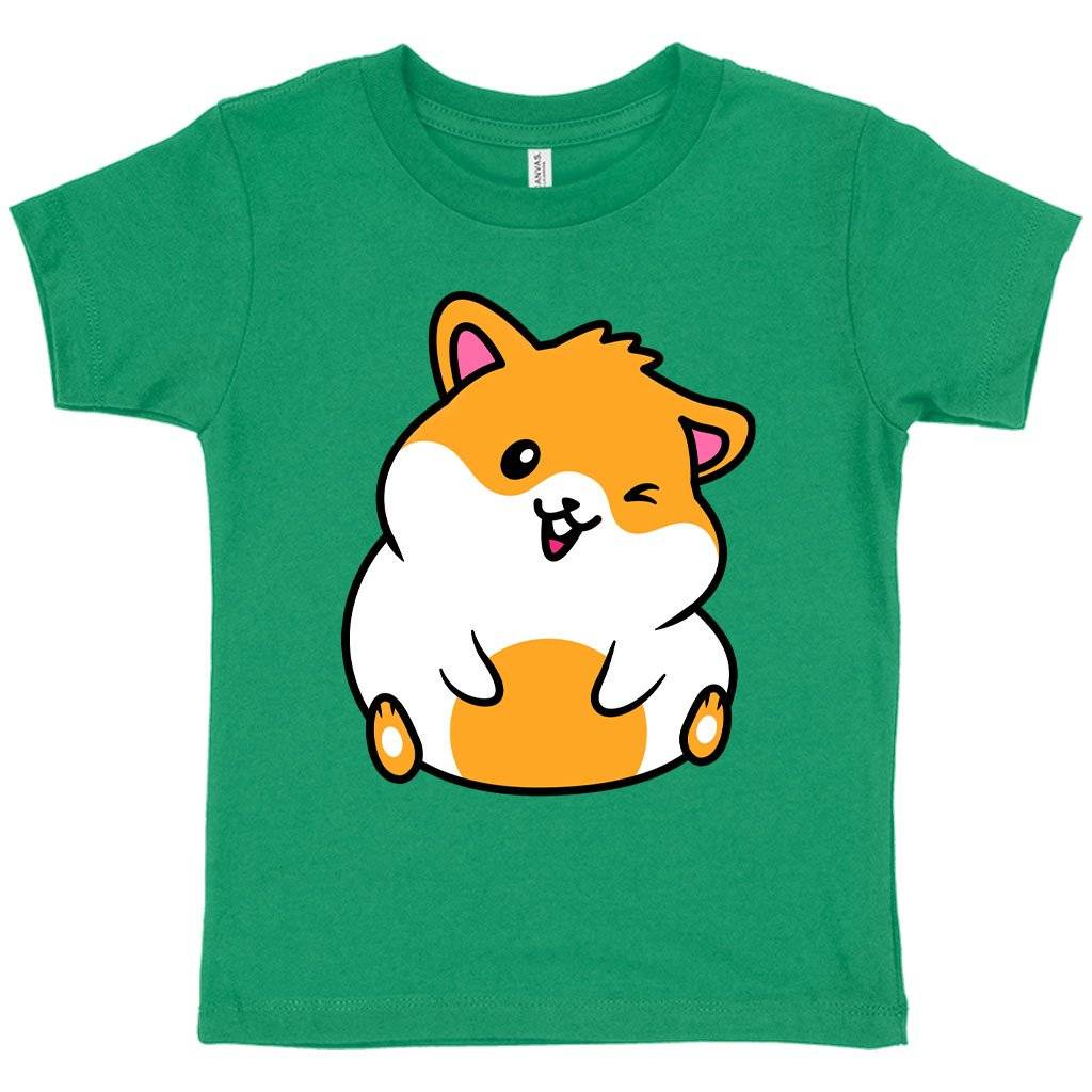 Toddler Hamster T-Shirt - Funny Animal T-Shirt Kids & Baby Toddler Clothing Color : Kelly|Heather Red|Heather Columbia Blue 