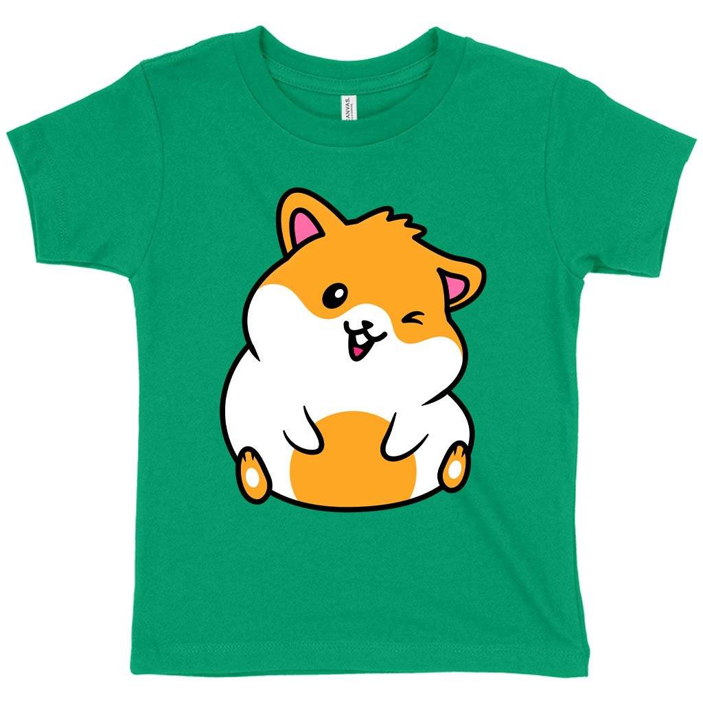 Toddler Hamster T-Shirt - Funny Animal T-Shirt Kids & Baby Toddler Clothing Color : Kelly|Heather Red|Heather Columbia Blue 