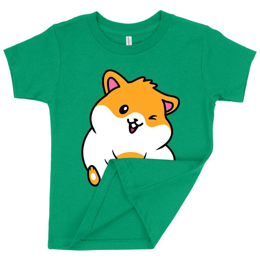 Toddler Hamster T-Shirt - Funny Animal T-Shirt Kids & Baby Toddler Clothing Color : Kelly|Heather Red|Heather Columbia Blue 