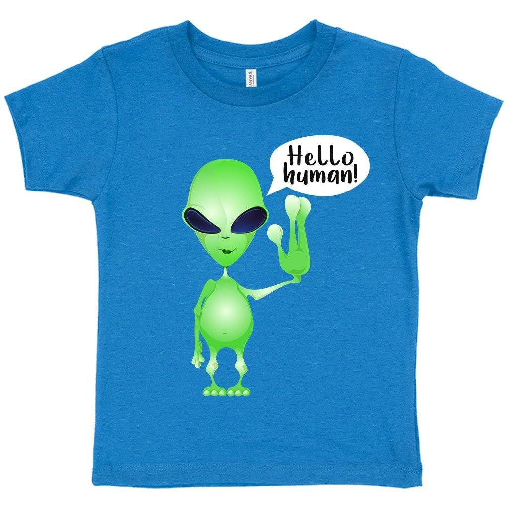 Toddler Hello Human T-Shirt – Alien T-Shirt Kids & Baby Toddler Clothing Toddler Hello Human T-Shirt - Alien T-Shirt Kids & Baby Toddler Clothing Color : Kelly|Heather Red|Heather Columbia Blue