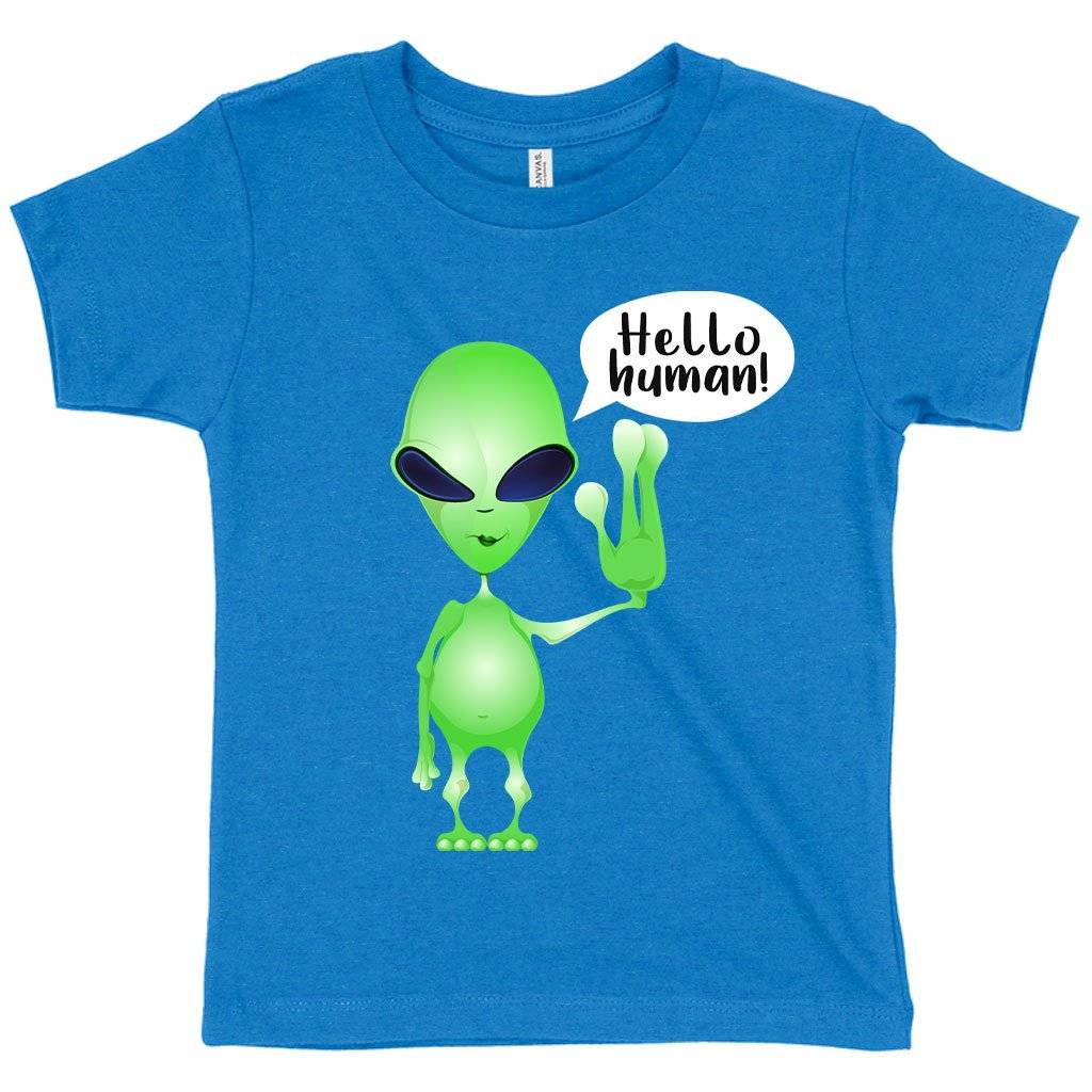Toddler Hello Human T-Shirt – Alien T-Shirt Kids & Baby Toddler Clothing Toddler Hello Human T-Shirt - Alien T-Shirt Kids & Baby Toddler Clothing Color : Kelly|Heather Red|Heather Columbia Blue