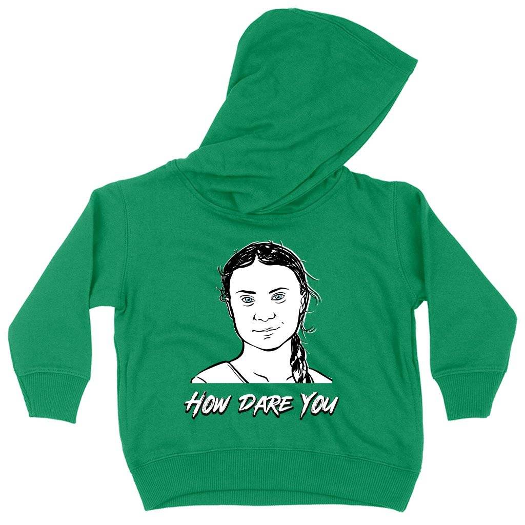 Toddler How Dare You Hoodie – Greta Thunberg Hoodie – Climate Change Hoodie Kids & Baby Toddler Clothing Toddler How Dare You Hoodie - Greta Thunberg Hoodie - Climate Change Hoodie Kids & Baby Toddler Clothing Color : Turquoise|Kelly|Pink