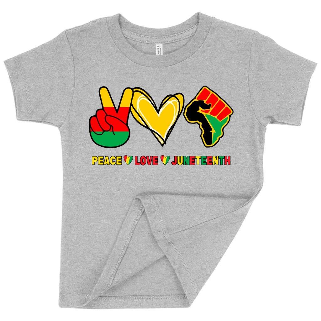 Toddler Love Peace Juneteenth T-Shirt Kids & Baby Toddler Clothing Toddler Love Peace Juneteenth T-Shirt Kids & Baby Toddler Clothing Color : Athletic Heather|Heather Dust|Heather Columbia Blue