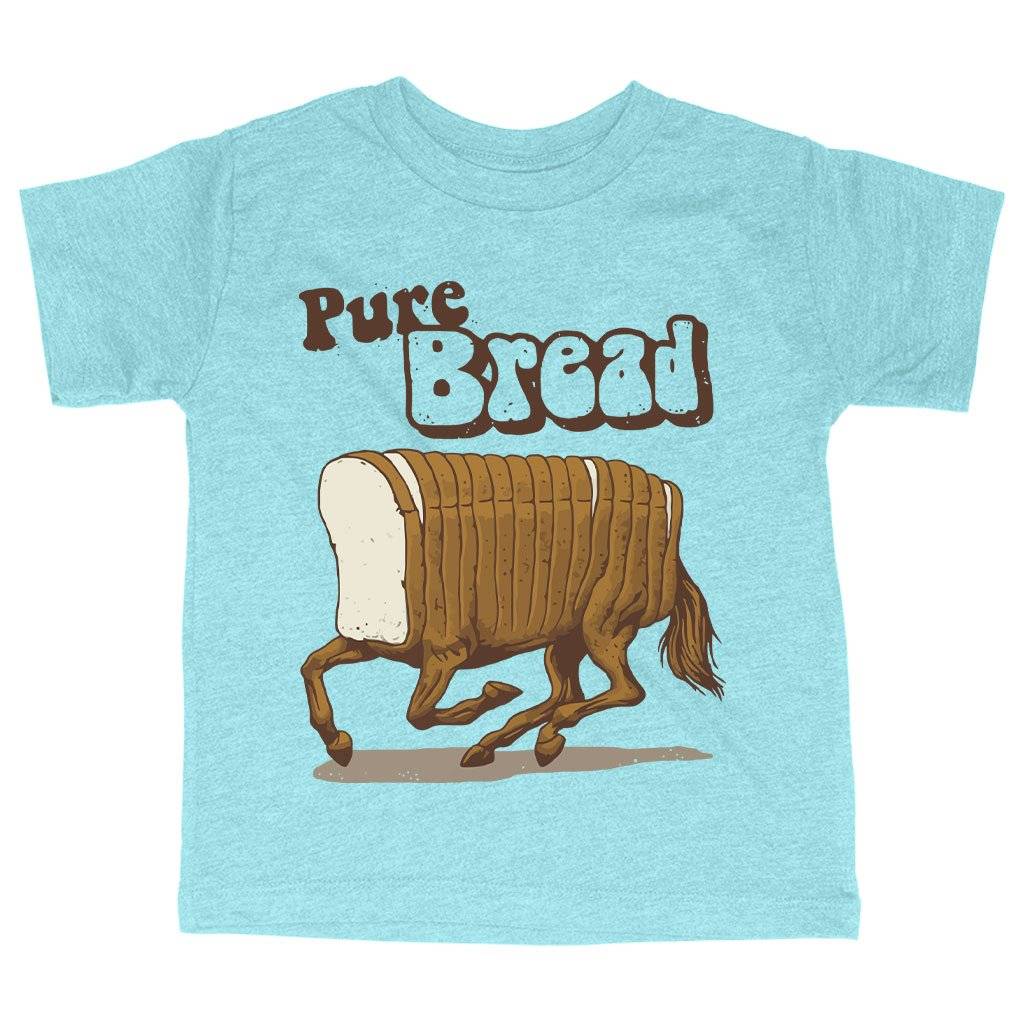 Triblend Toddler Pure Bread T-Shirt - Funny T-Shirts Kids & Baby Toddler Clothing Color : Ice Blue Triblend|Olive Triblend|Peach Triblend 
