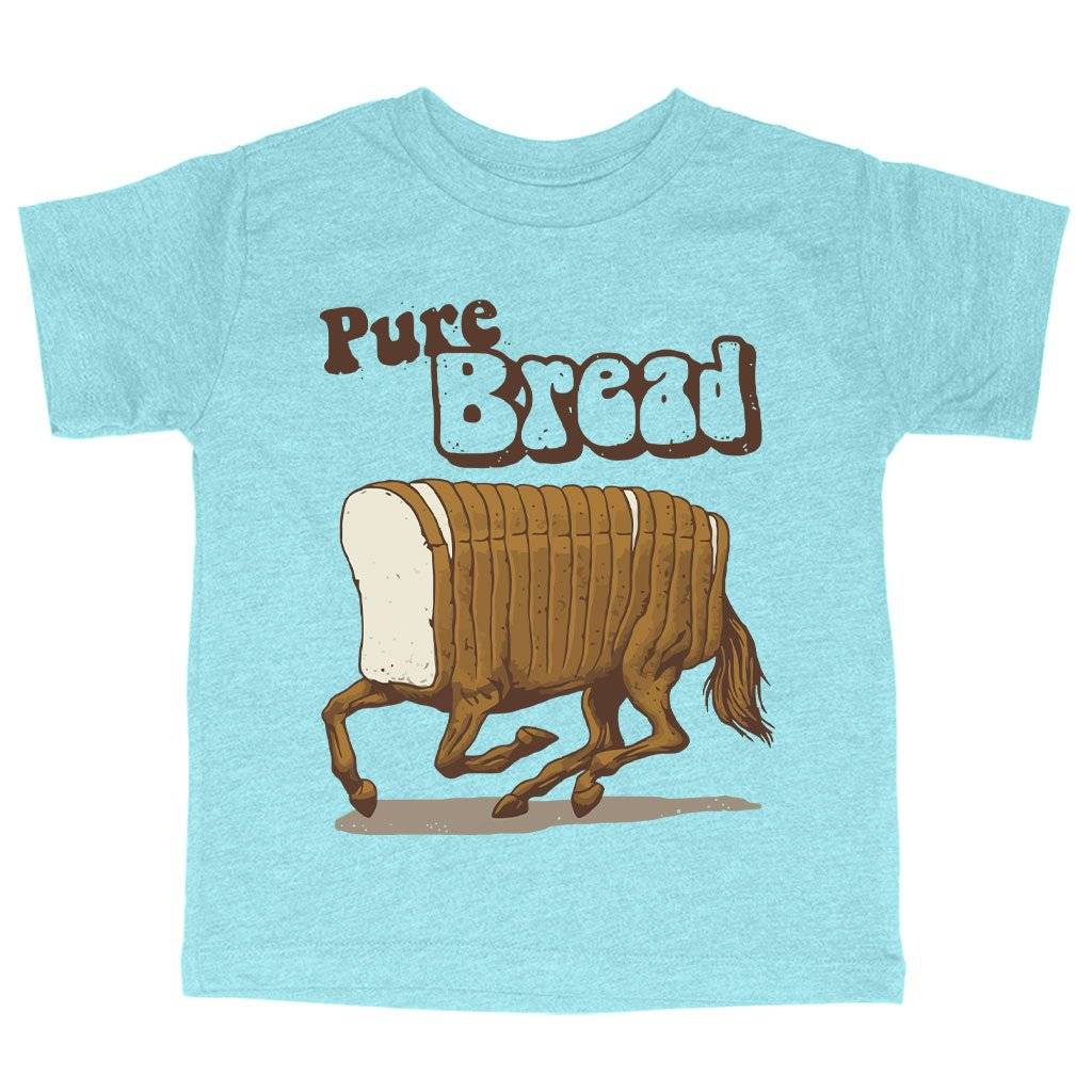Triblend Toddler Pure Bread T-Shirt - Funny T-Shirts Kids & Baby Toddler Clothing Color : Ice Blue Triblend|Olive Triblend|Peach Triblend 