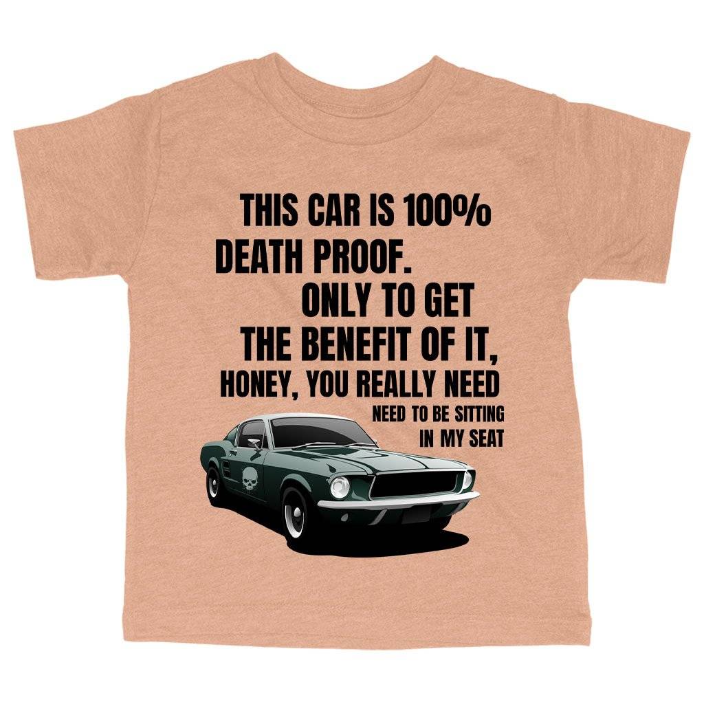 Triblend Toddler This Car Is 100% Death Proof T-Shirt – Death Proof Movie T-Shirt Kids & Baby Toddler Clothing Triblend Toddler This Car Is 100% Death Proof T-Shirt - Death Proof Movie T-Shirt Kids & Baby Toddler Clothing Color : Ice Blue Triblend|Olive Triblend|Peach Triblend