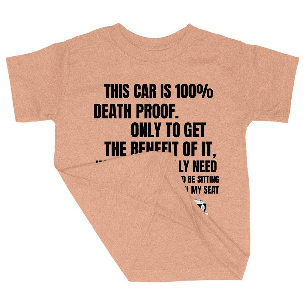 Triblend Toddler This Car Is 100% Death Proof T-Shirt – Death Proof Movie T-Shirt Kids & Baby Toddler Clothing Triblend Toddler This Car Is 100% Death Proof T-Shirt - Death Proof Movie T-Shirt Kids & Baby Toddler Clothing Color : Ice Blue Triblend|Olive Triblend|Peach Triblend