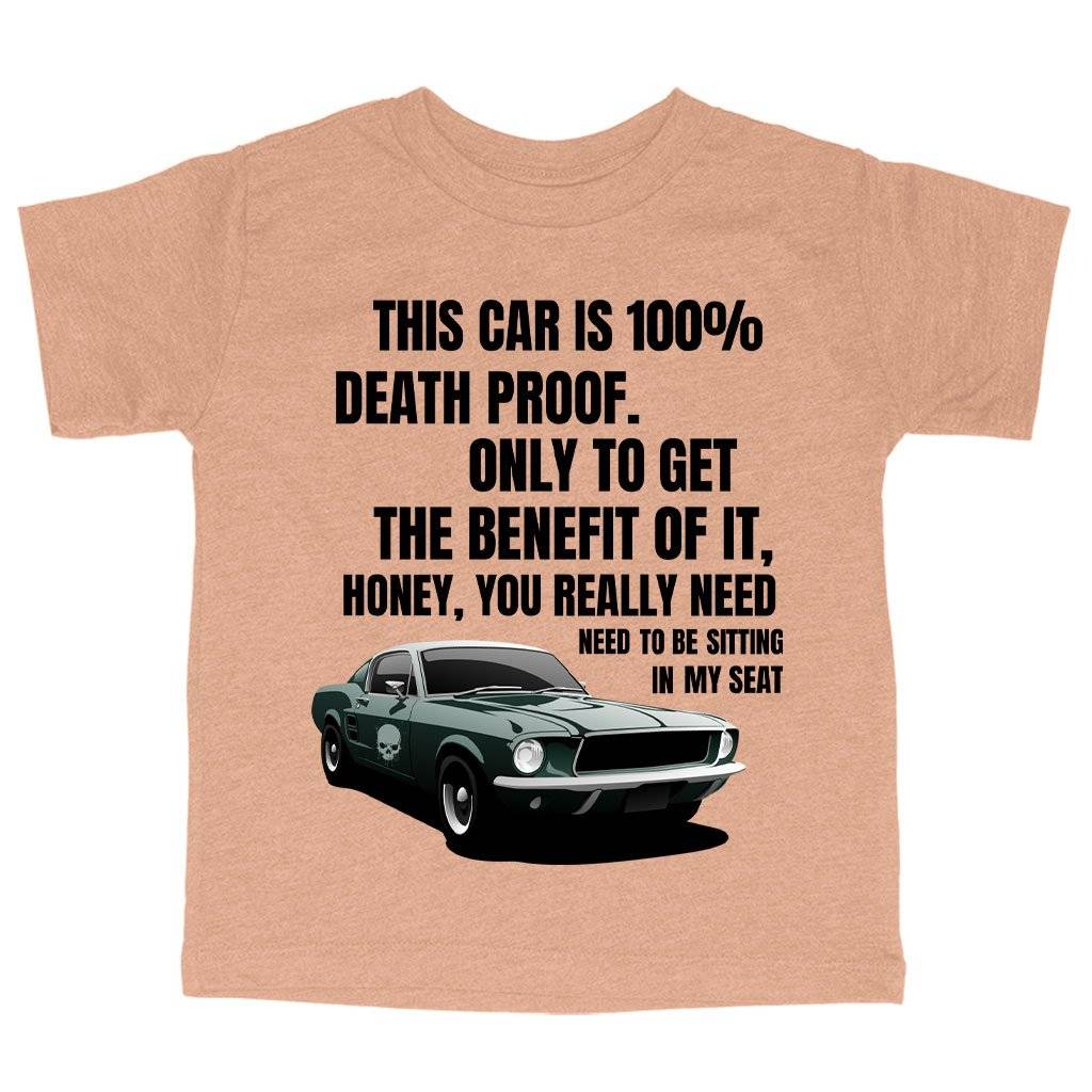 Triblend Toddler This Car Is 100% Death Proof T-Shirt – Death Proof Movie T-Shirt Kids & Baby Toddler Clothing Triblend Toddler This Car Is 100% Death Proof T-Shirt - Death Proof Movie T-Shirt Kids & Baby Toddler Clothing Color : Ice Blue Triblend|Olive Triblend|Peach Triblend