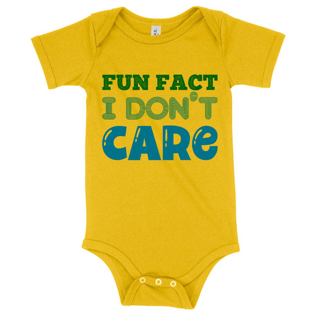 Baby Jersey Fun Fact I Don’t Care Onesie – Sarcastic Onesies Baby Clothing Kids & Baby Baby Jersey Fun Fact I Don’t Care Onesie - Sarcastic Onesies Baby Clothing Kids & Baby Color : Heather Dust|Yellow|Heather Columbia Blue