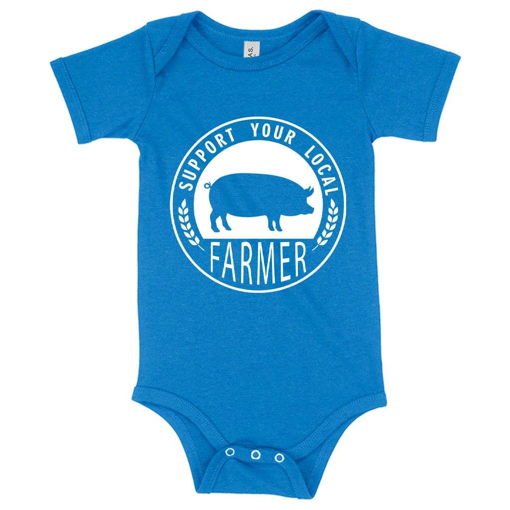 Baby Jersey Support Your Local Farmer Onesie – Farmers’ Market Onesies – Onesies for Farmers Baby Clothing Kids & Baby Baby Jersey Support Your Local Farmer Onesie - Farmers' Market Onesies - Onesies for Farmers Baby Clothing Kids & Baby Color : Asphalt|Heather Columbia Blue|White