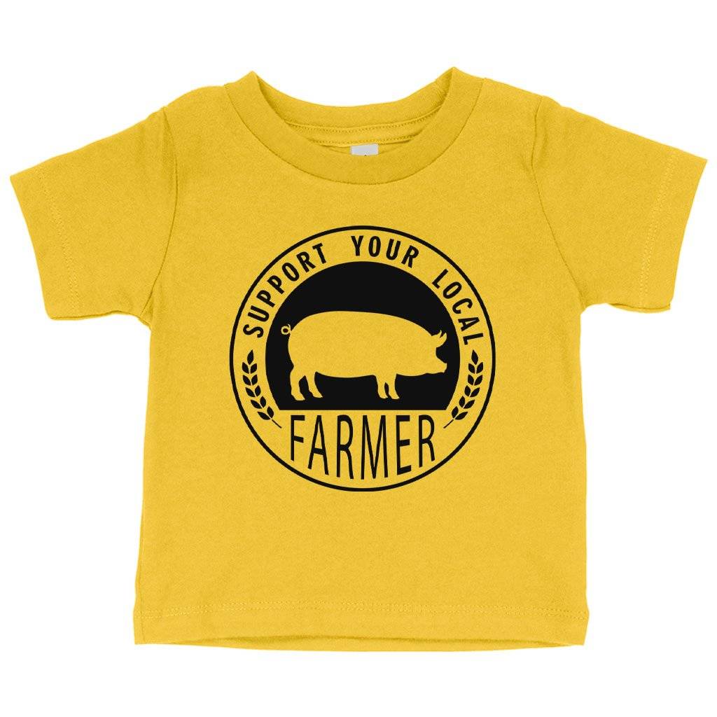 Baby Support Your Local Farmer T-Shirt – Farmers’ Market T-Shirts – T-Shirts for Farmers Baby Clothing Kids & Baby Baby Support Your Local Farmer T-Shirt - Farmers' Market T-Shirts - T-Shirts for Farmers Baby Clothing Kids & Baby Color : White|Yellow|Navy