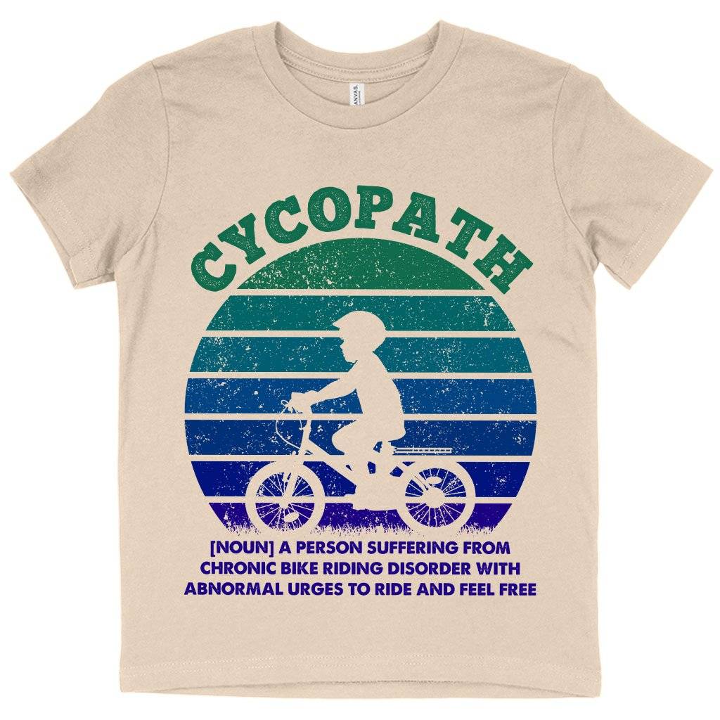 Kids’ Cycopath T-Shirt – Funny Cycling T-Shirts – Bike T-Shirts Kids & Baby Kids’ Clothing Kids' Cycopath T-Shirt - Funny Cycling T-Shirts - Bike T-Shirts Kids & Baby Kids' Clothing Color : Mustard|Natural|Pink
