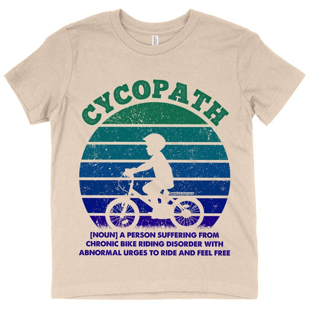 Kids’ Cycopath T-Shirt – Funny Cycling T-Shirts – Bike T-Shirts Kids & Baby Kids’ Clothing Kids' Cycopath T-Shirt - Funny Cycling T-Shirts - Bike T-Shirts Kids & Baby Kids' Clothing Color : Mustard|Natural|Pink