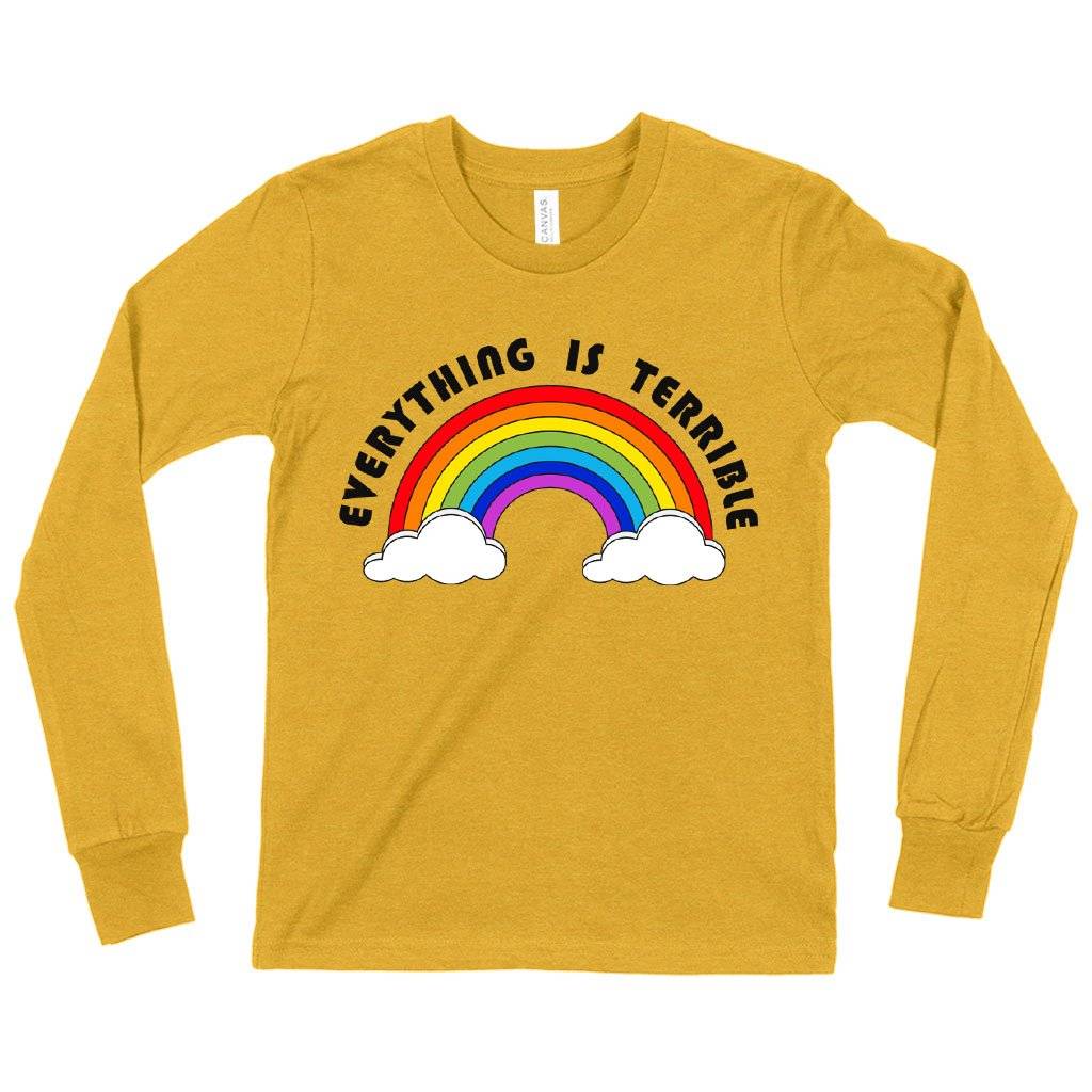 Kids’ Everything Is Terrible Long Sleeve T-Shirt – Funny T-Shirts Kids & Baby Kids’ Clothing Kids' Everything Is Terrible Long Sleeve T-Shirt - Funny T-Shirts Kids & Baby Kids' Clothing Color : Heather Yellow Gold|Black|White