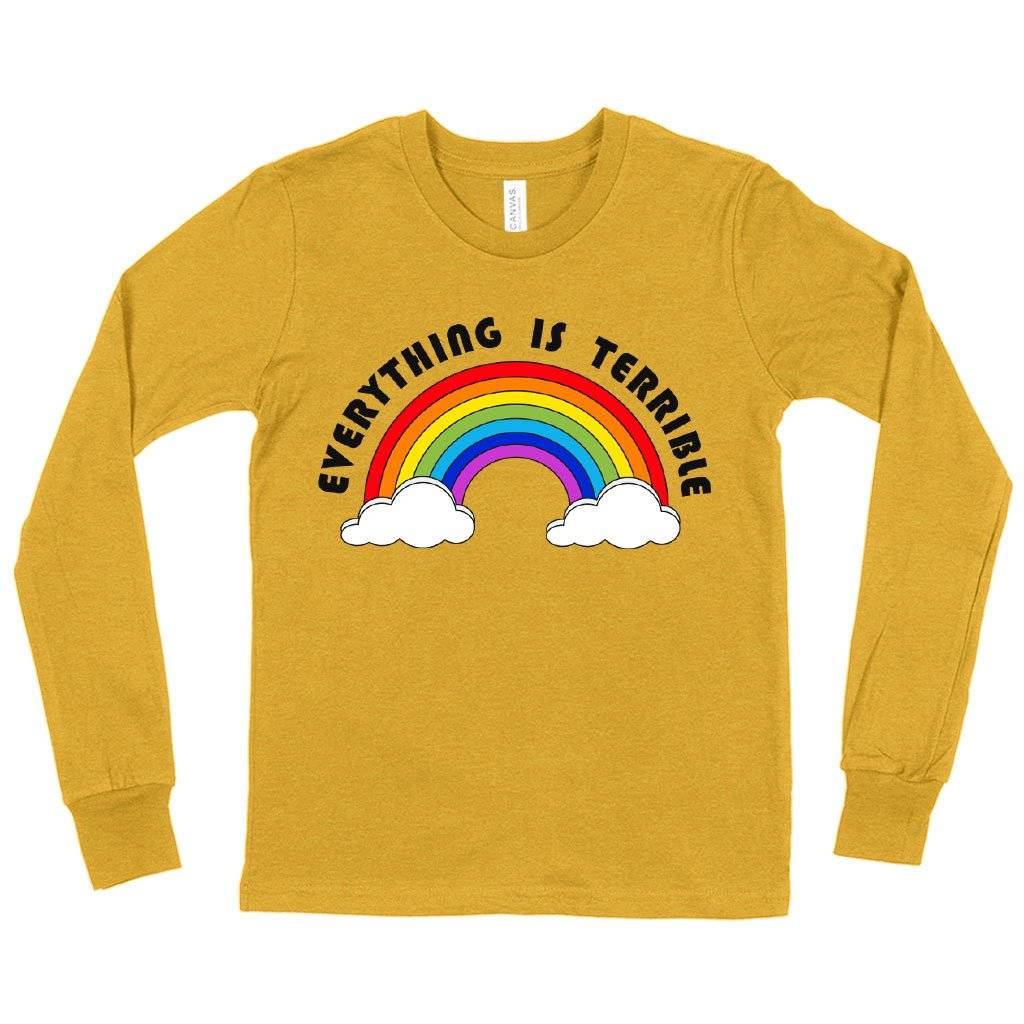 Kids’ Everything Is Terrible Long Sleeve T-Shirt – Funny T-Shirts Kids & Baby Kids’ Clothing Kids' Everything Is Terrible Long Sleeve T-Shirt - Funny T-Shirts Kids & Baby Kids' Clothing Color : Heather Yellow Gold|Black|White