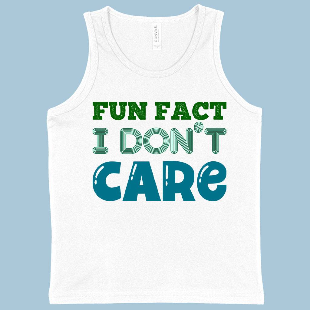 Kids’ Fun Fact I Don’t Care Tank – Sarcastic Tanks Kids & Baby Kids’ Clothing Kids' Fun Fact I Don’t Care Tank - Sarcastic Tanks Kids & Baby Kids' Clothing Color : White|Neon Blue|Neon Pink