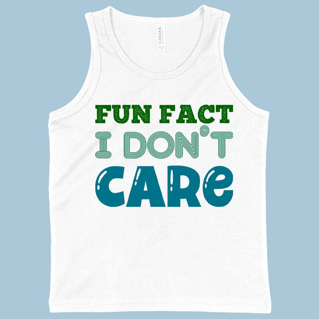 Kids’ Fun Fact I Don’t Care Tank – Sarcastic Tanks Kids & Baby Kids’ Clothing Kids' Fun Fact I Don’t Care Tank - Sarcastic Tanks Kids & Baby Kids' Clothing Color : White|Neon Blue|Neon Pink
