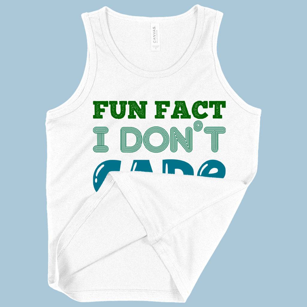 Kids’ Fun Fact I Don’t Care Tank – Sarcastic Tanks Kids & Baby Kids’ Clothing Kids' Fun Fact I Don’t Care Tank - Sarcastic Tanks Kids & Baby Kids' Clothing Color : White|Neon Blue|Neon Pink