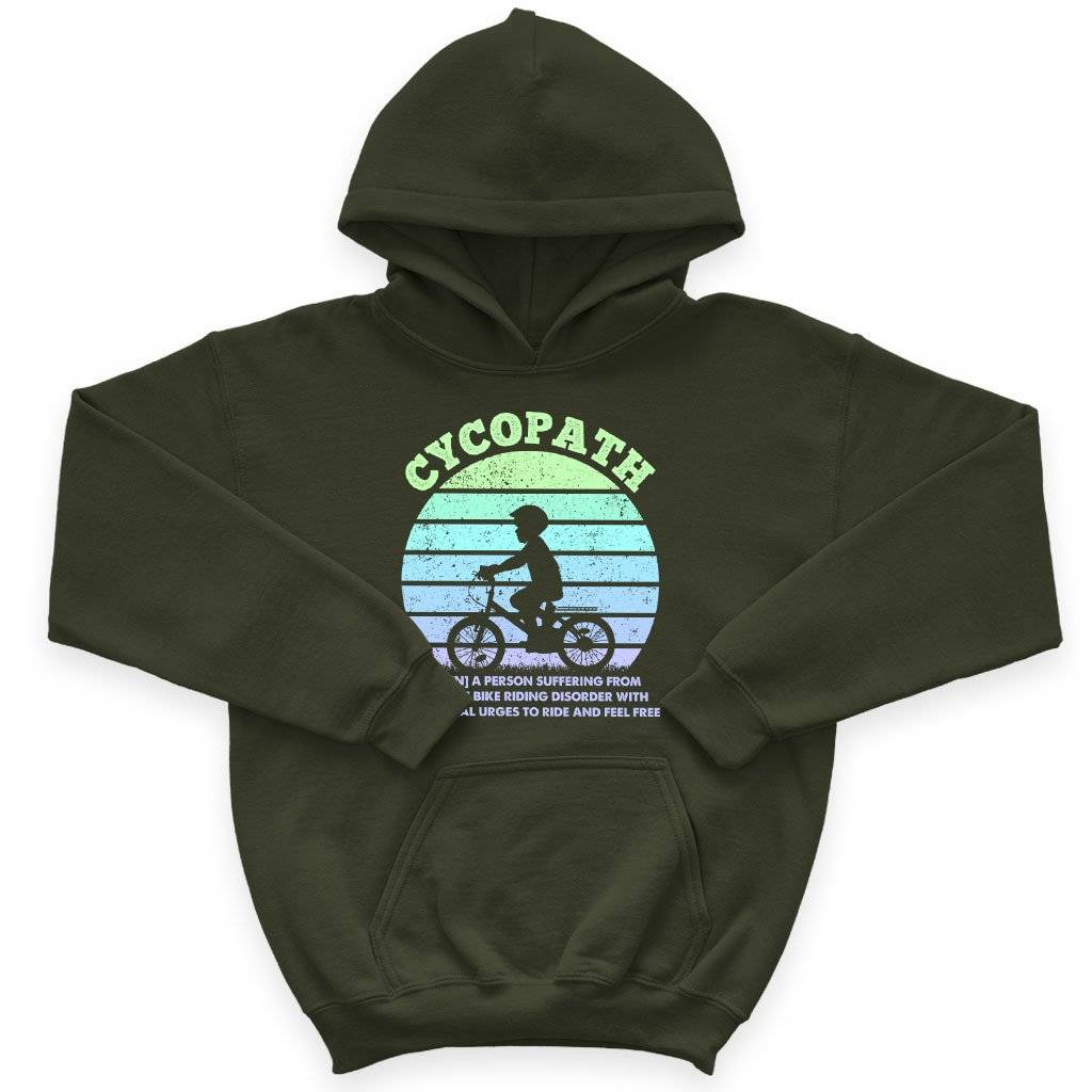 Kids’ Sponge Fleece Cycopath Hoodie – Funny Cycling Hoodies – Bike Hoodies Kids & Baby Kids’ Clothing Kids' Sponge Fleece Cycopath Hoodie - Funny Cycling Hoodies - Bike Hoodies Kids & Baby Kids' Clothing Color : Military Green|Mauve|Athletic Heather