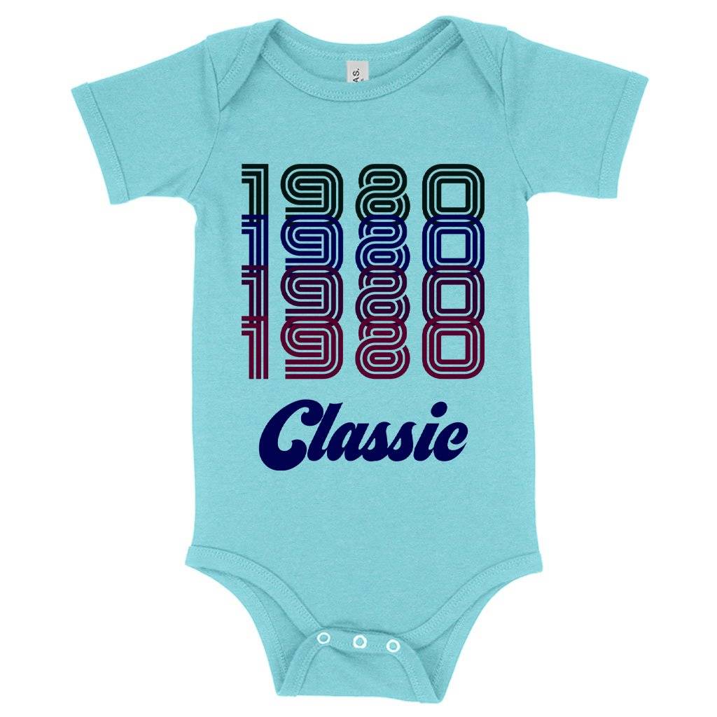 Baby 1980 Classic Onesie – 1980 Onesie – 80s Onesie Baby Clothing Kids & Baby Baby 1980 Classic Onesie - 1980 Onesie - 80s Onesie Baby Clothing Kids & Baby Color : Mauve Triblend|Ice Blue Triblend|Gray Triblend