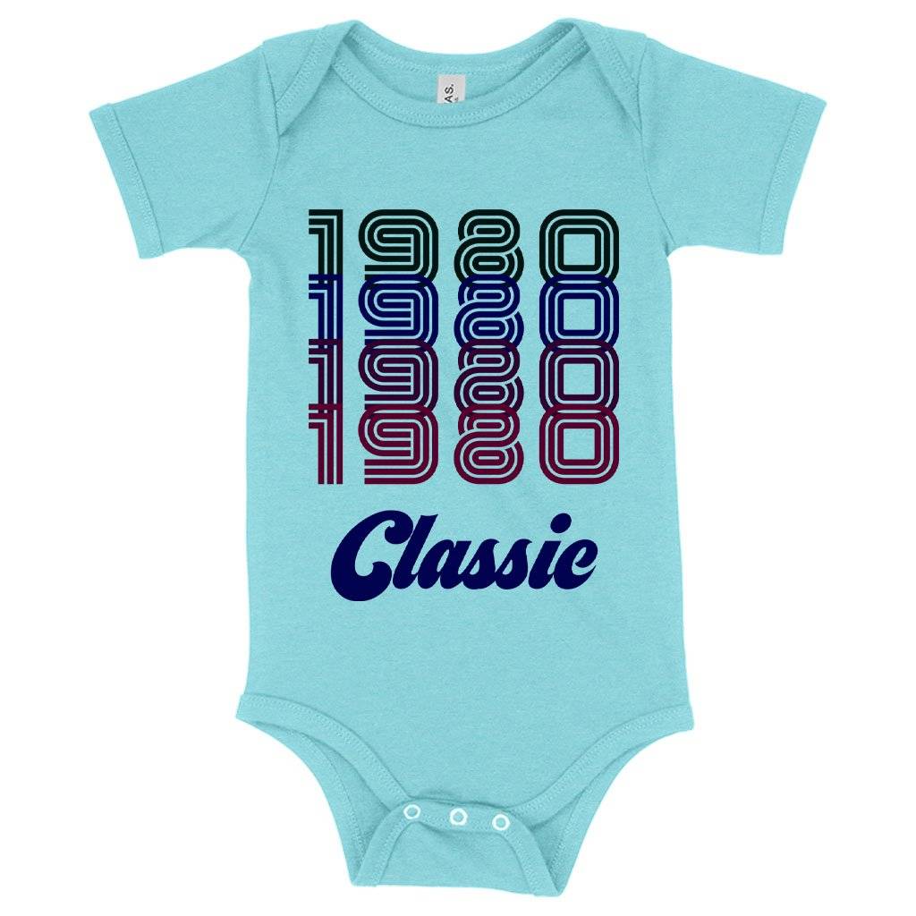 Baby 1980 Classic Onesie – 1980 Onesie – 80s Onesie Baby Clothing Kids & Baby Baby 1980 Classic Onesie - 1980 Onesie - 80s Onesie Baby Clothing Kids & Baby Color : Mauve Triblend|Ice Blue Triblend|Gray Triblend
